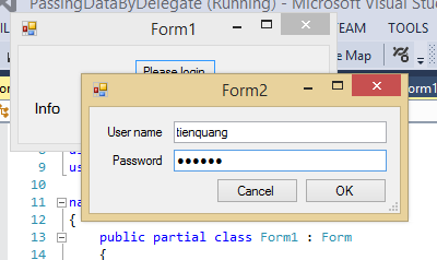pass data by delegate