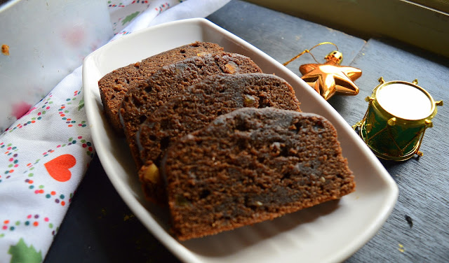 Choc- Dates Loaf | Eggless Choc Dates Cake