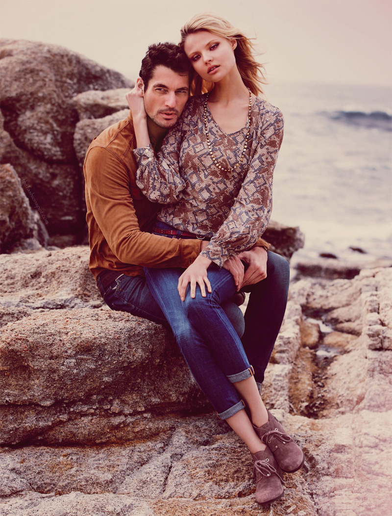 David Gandy & Magdalena Frackowiak — Lucky Brand Fall 2012 Lookbook