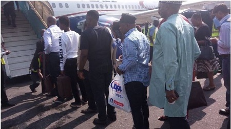 See How Minister of Transportation, Rotimi Amaechi Was Searched At Lagos Airport (Photos)