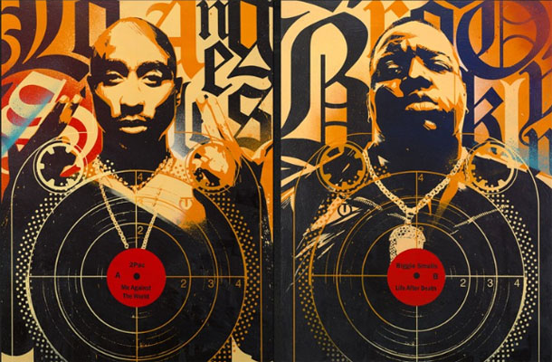 Now both Tupac and Biggie are together again this time in RareInk