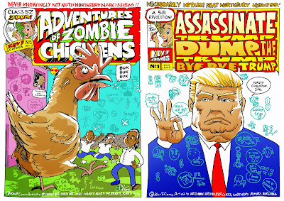 Image result for Trump and chickens cartoon