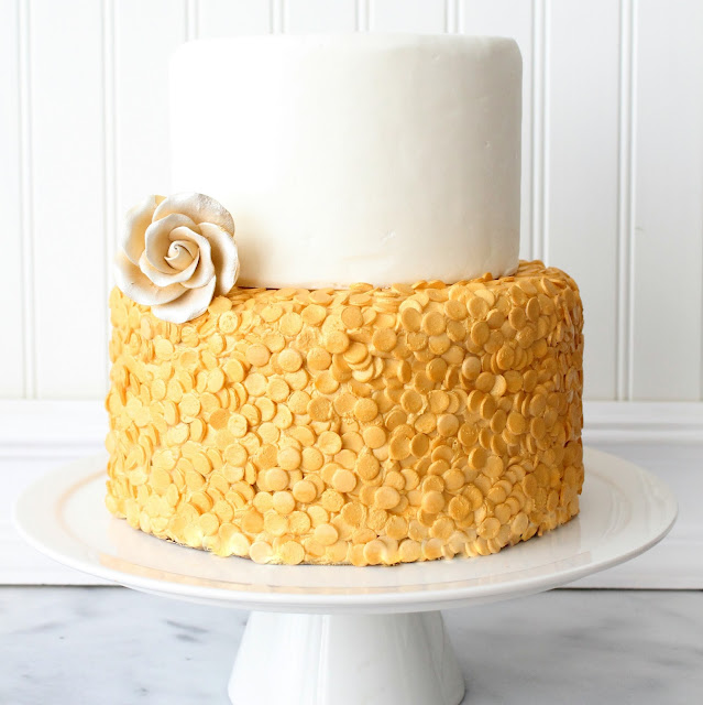 sequin cake recipe and tutorial