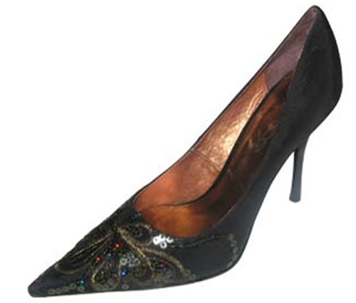 Unze Black Dress Shoe