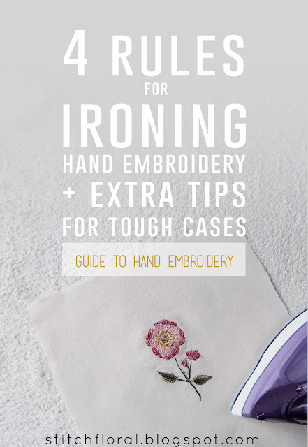 4 rules for ironing hand embroidery