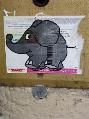  Der Elefant (auf DHL-Sticker) - von der Sendung mit der Maus in der Reichenbachstraße