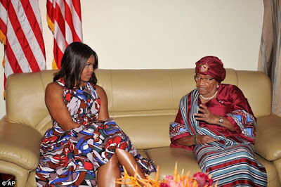 President Ellen Johnson Sirleaf and FLOTUS Michelle Obama