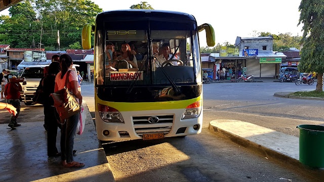 Mangaoy-bound bus at Barobo, Surigao Del Sur Bus Terminal