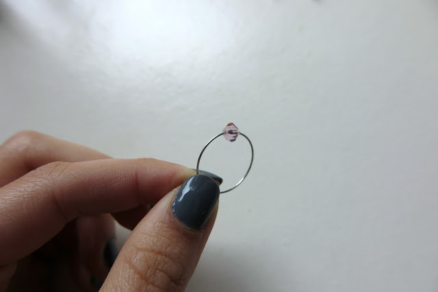 diy jewelled wire ring