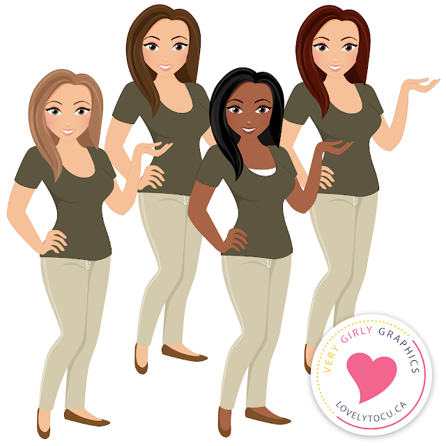 Free woman clipart, character graphics, by Lovelytocu