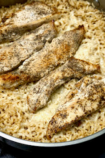 Chicken with Garlic Parmesan Rice: Savory Sweet and Satisfying