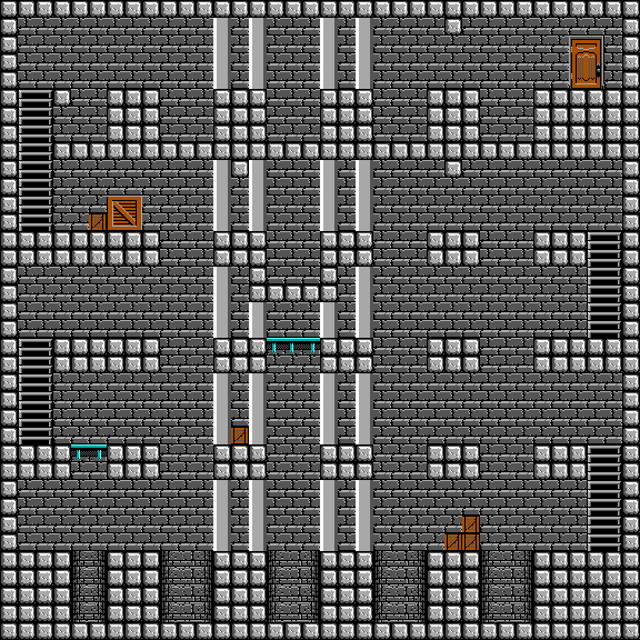 Full screenshot of the level for Dangerous Dave 2 – 