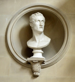 Bust of Canova in Sculpture Gallery, Chatsworth © A Knowles (2014)