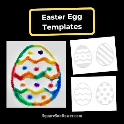 printable easter egg templates for coloring salt painting