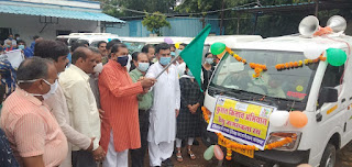कुशल किसान अभियान और डेंगू जागरूकता को विधायक व सांसद ने हरी झंडी दिखाकर रवाना किया
