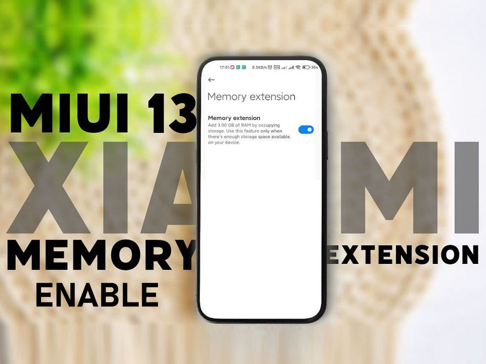 Simple steps to enable RAM Extension feature in Xiaomi MIUI 12.5