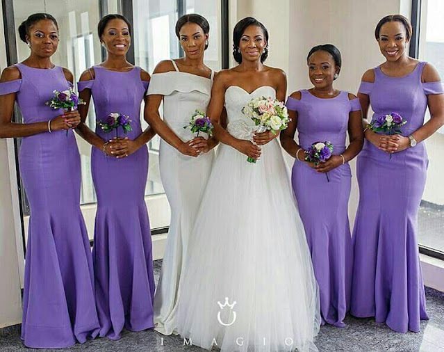 Latest African Violet Bridesmaid Dresses: African Dresses 2022.