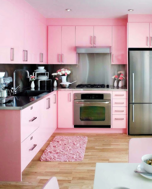 Girly Pink Kitchen