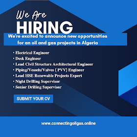 We're excited to announce new opportunities for an oil and gas projects in Algeria 