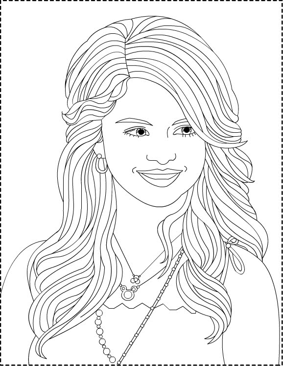 Nicole's Free Coloring Pages: Selena Gomez *** Coloring pages
