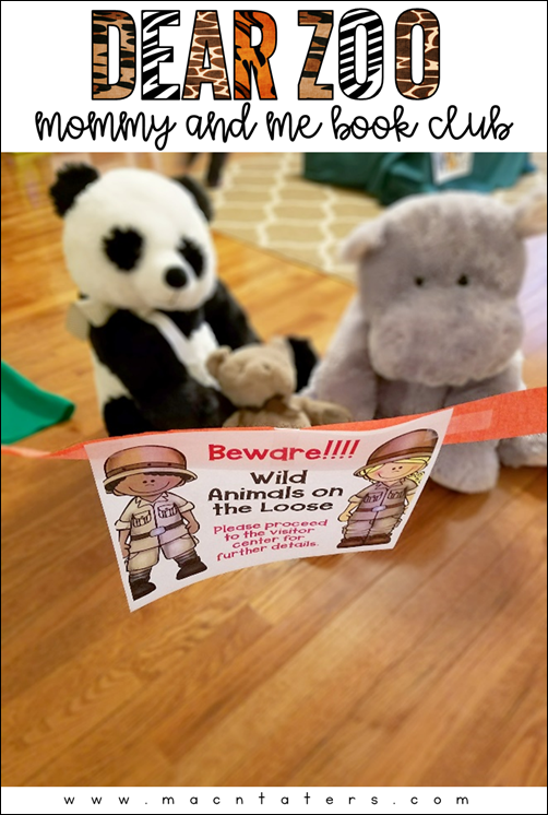 Dear Zoo Mommy and Me Book Club: Dear Zoo Activities for kids