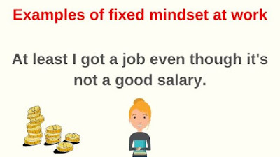 Examples of fixed mindset at work