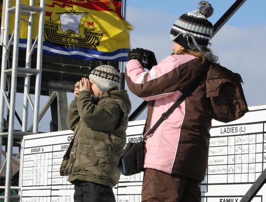 Millerton students photograph 2011 Miramichi Pond Hockey Tournament 