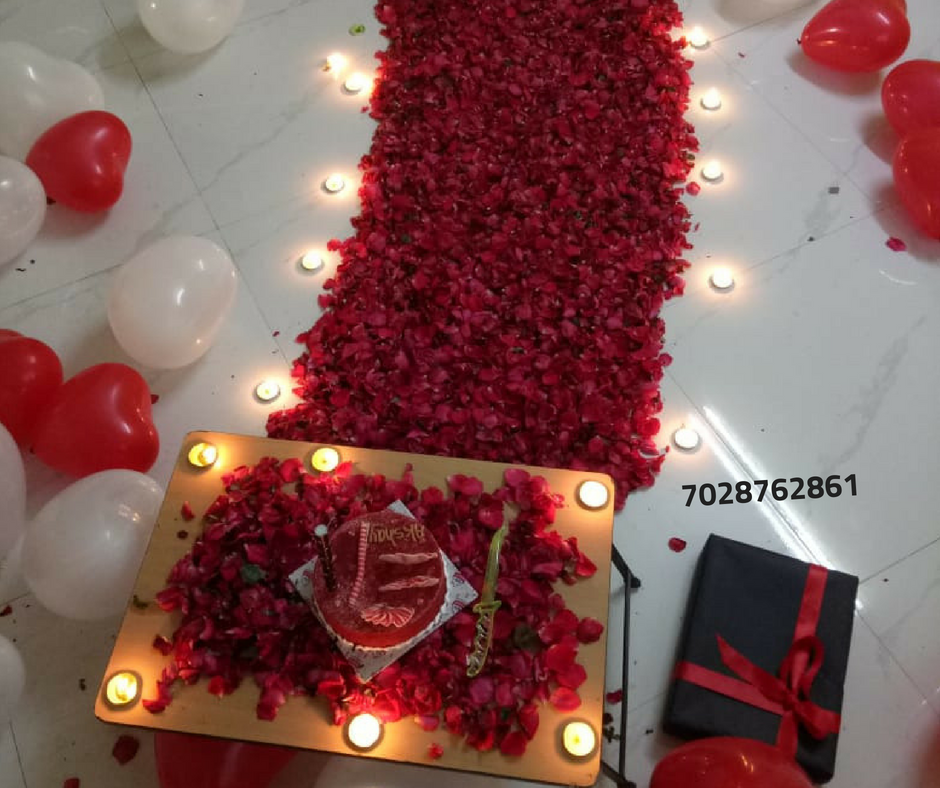 Romantic Room  Decoration  For Surprise Birthday  Party in 