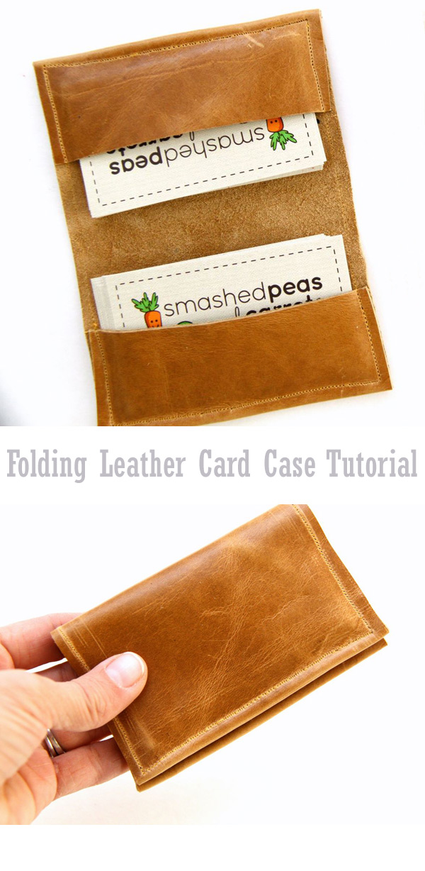 Folding Leather Card Case Tutorial