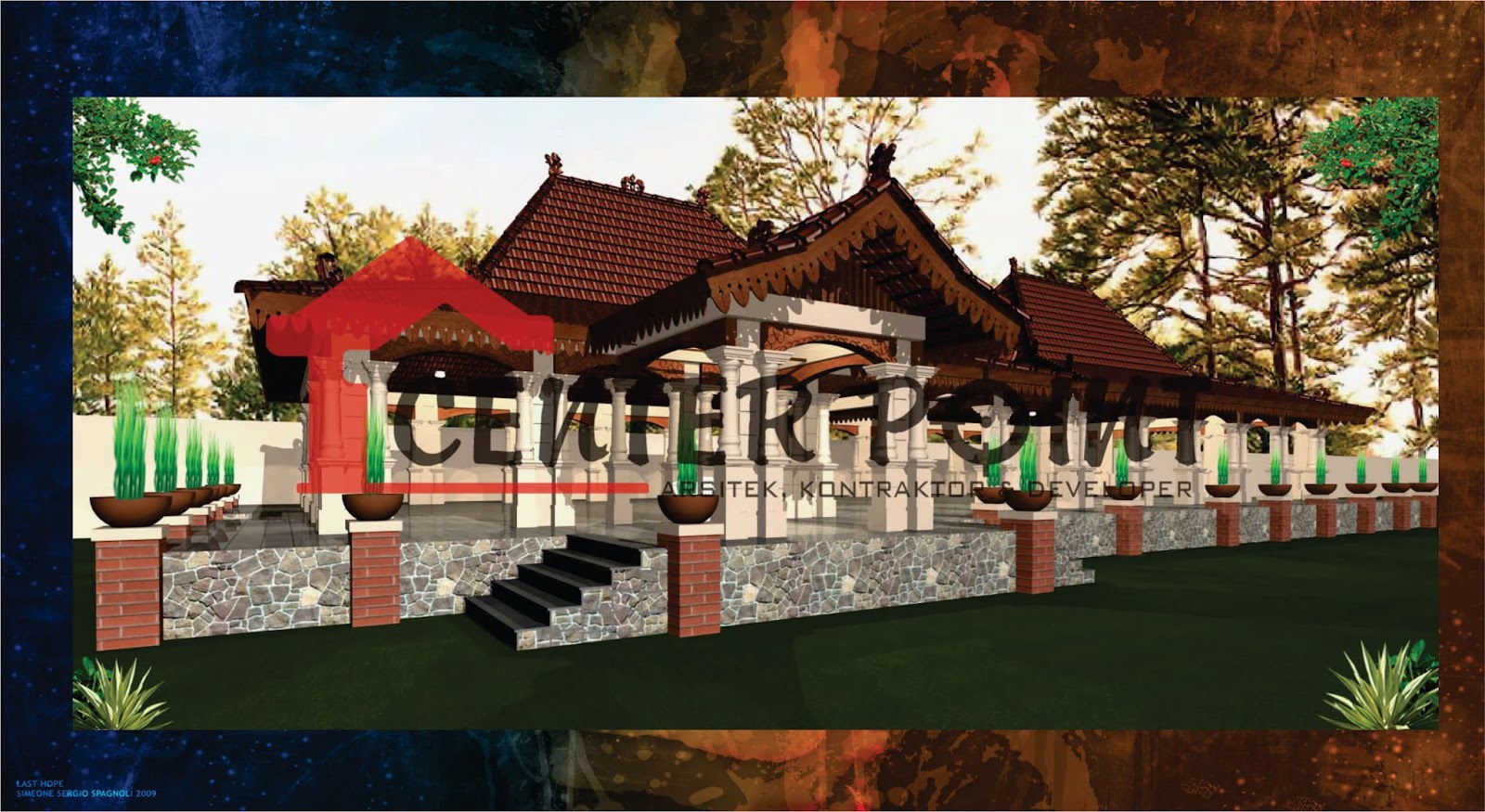 Jasa Desain Rumah Tarakan Rumah Joglo Dengan Etnik Jawa Modern