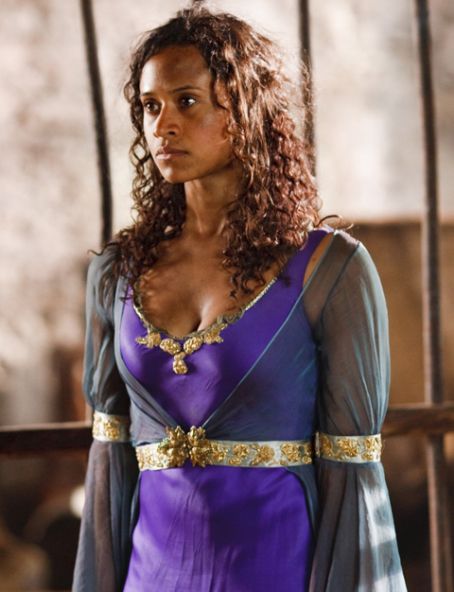 Guinevere forced to dress and pose as 39Lady Morgana 39