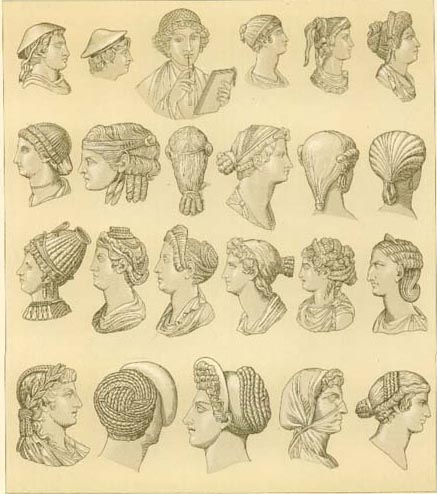 Vintage & Antique Fashion: Ancient Greek Hairstyles For Women