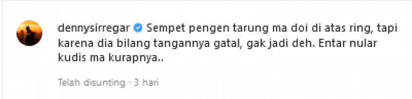 Sempat Tantang Novel Bamukmin Duel, Denny Siregar: Gak Jadi Deh, Gw Males Bulan Puasa Berantem