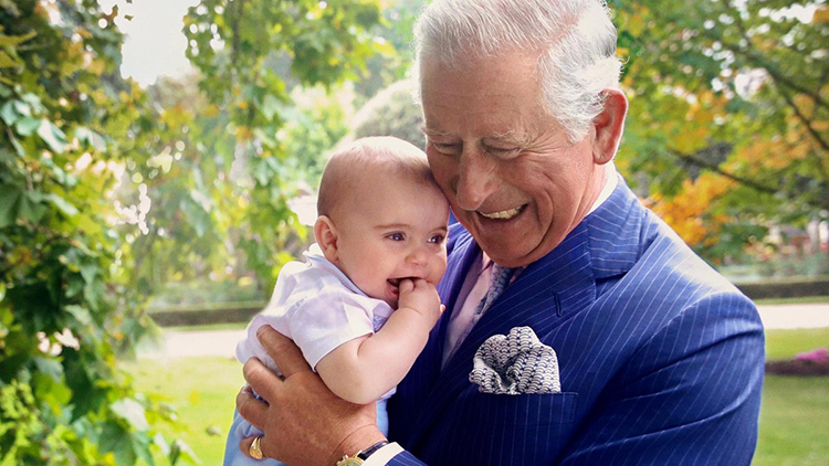 New Photos of Prince Charles with Louis Cambridge