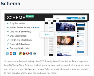 Schema, The Fastest loading WordPress Theme From Mythemshop   
