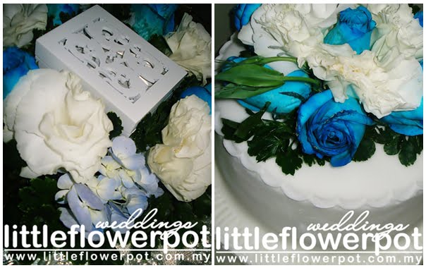 and for her nikah a blue bridal bouquet for yatie