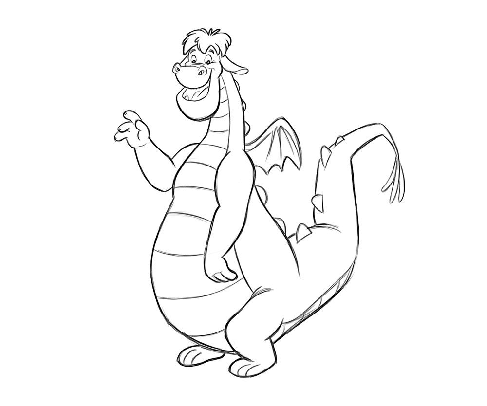 4 top pete dragon printable coloring pages