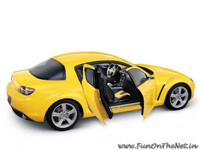 sexy car wallpapers. Sexy Yellow Mazda RX8 Car