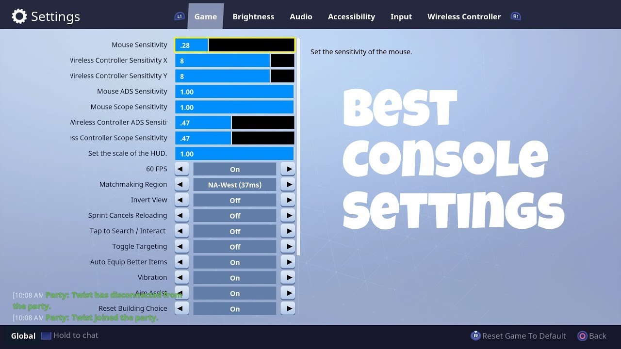 best fortnite settings xbox ps4 console 2019 part1 - fortnite fps lag xbox