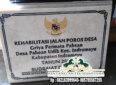 Harga Prasasti Marmer Untuk Peresmian | Jual Prasasti Marmer