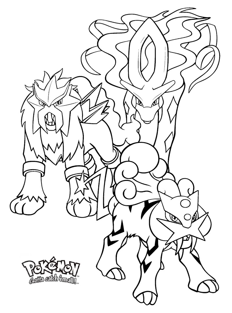 Pokemon Coloring Pages Entei, Great Inspiration!