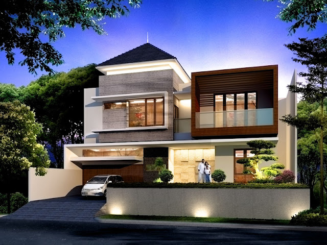 Contoh Desain Rumah Minimalis  2 Lantai