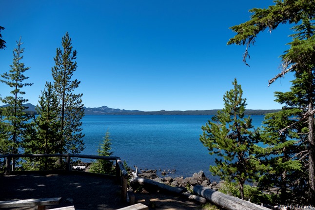 Waldo Lake view from the amphitheater at North Waldo Campground