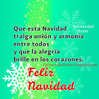 saludo para la familia alegría y union para todos feliz fiesta de navidad