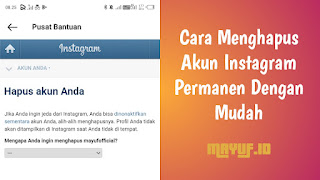 Cara Menghapus Akun Instagram Permanen Dengan Mudah