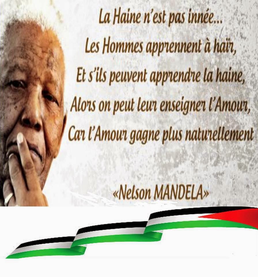 La Page De La Sagesse Citation De Nelson Mandela Sur La Haine Et L Amour