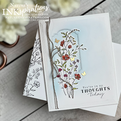 Stampin' Up! Dainty Delight Thoughtful Expressions sympathy card idea | Nature's INKspirations by Angie McKenzie