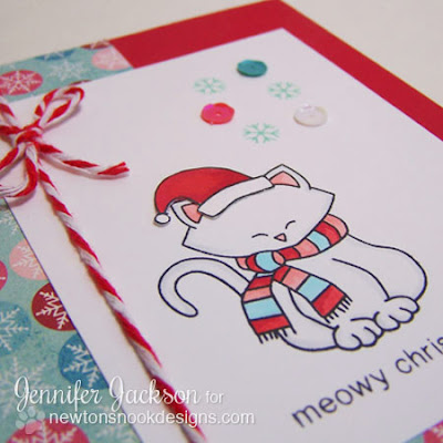 Meowy Christmas Kitty Card by Newton's Nook Designs! 