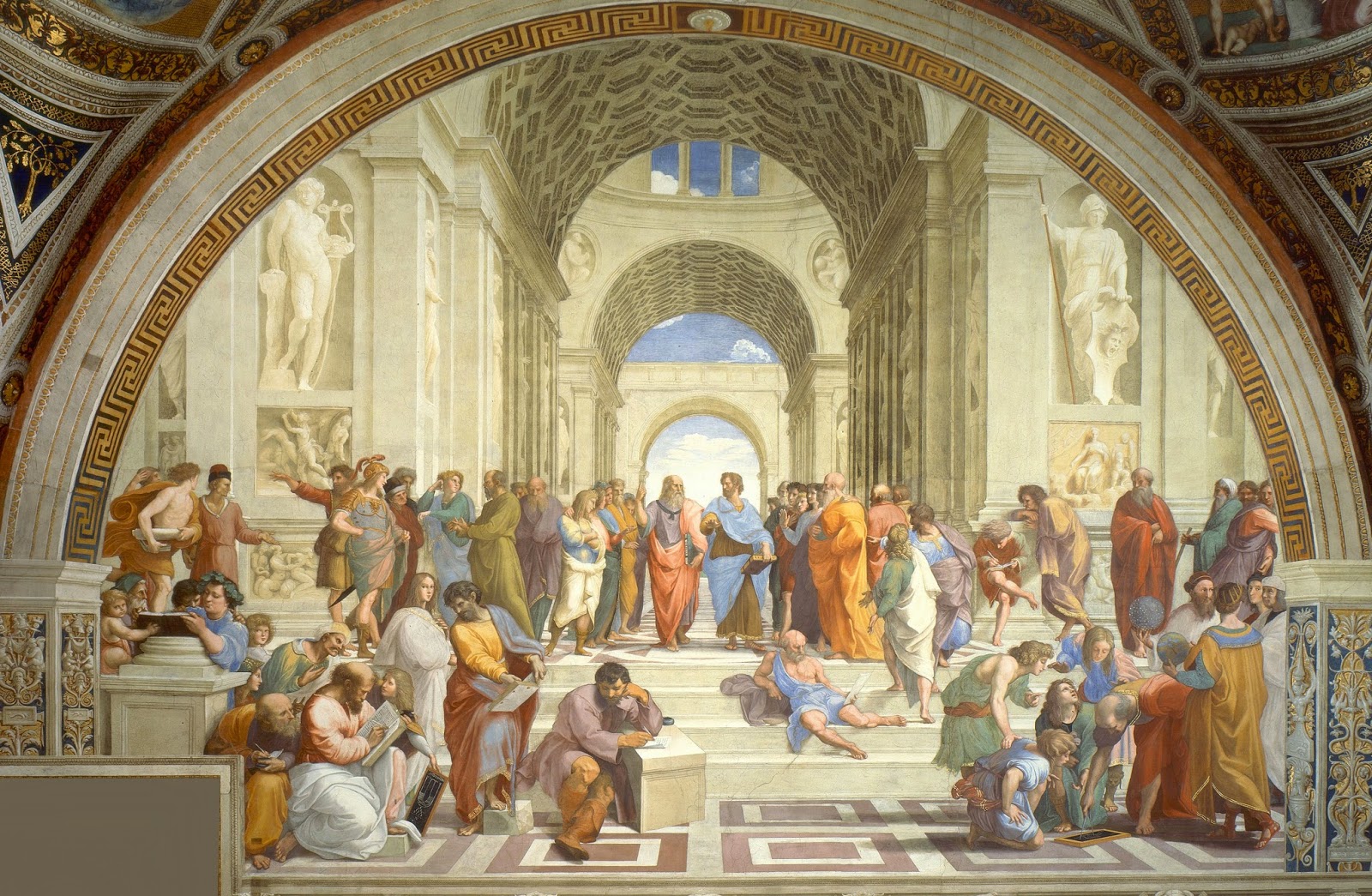 Raphael's School of Athens - The Key To Happiness, According To 3 Greek Philosophers