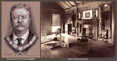 Theodore Roosevelt. by Travis Simpkins. Roosevelt Home, New York